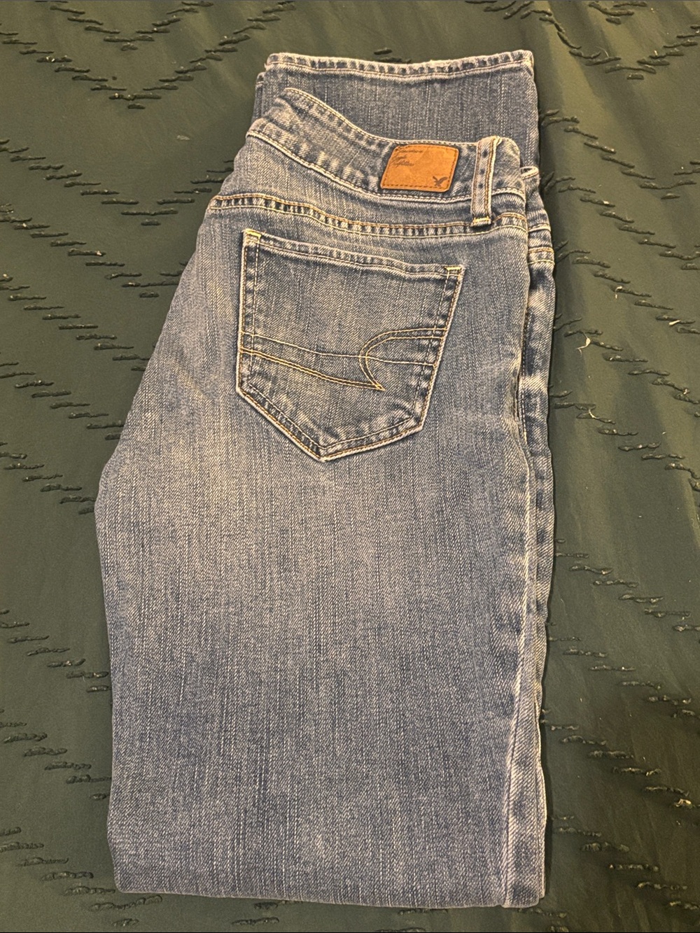 American Eagle Outfitters Light Blue Straight Leg Jeans